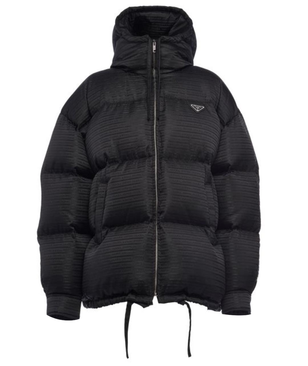 PRADA Черный полиамидовый пуховик, фото 1