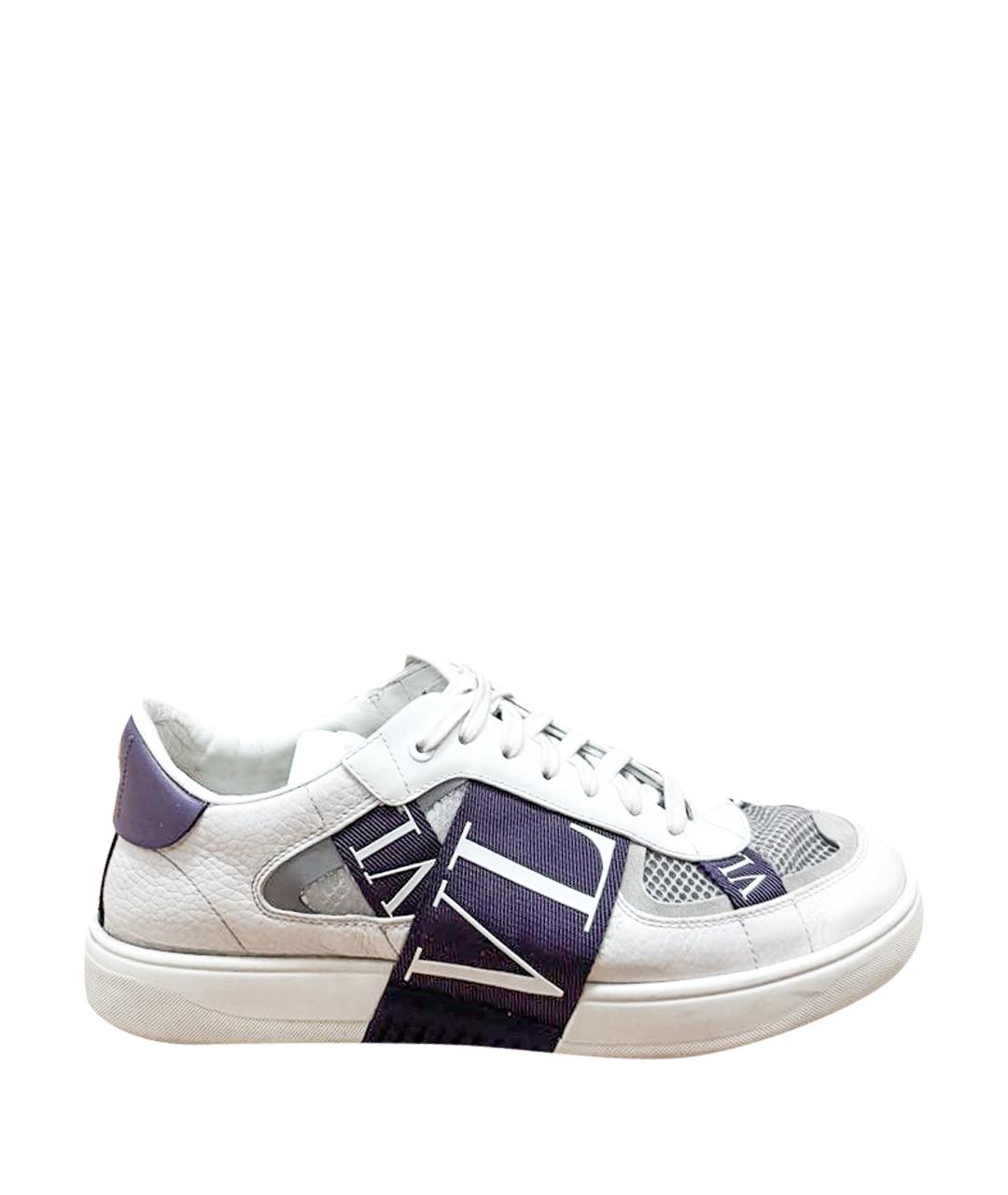 VALENTINO Белые кожаные низкие кроссовки / кеды, фото 1