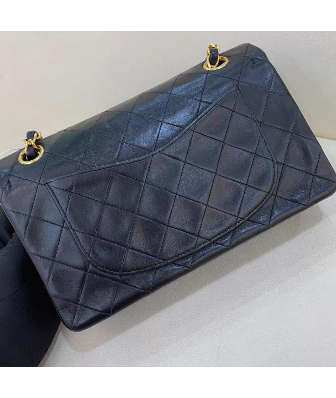 CHANEL Черная кожаная сумка через плечо, фото 4