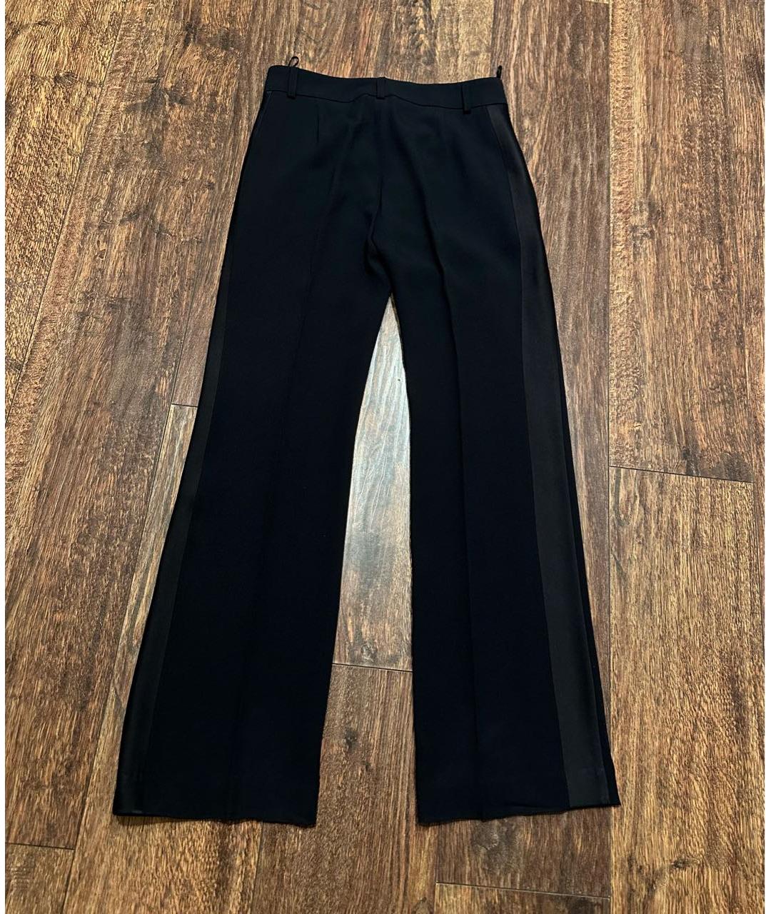 NO. 21 Черные ацетатные прямые брюки, фото 2
