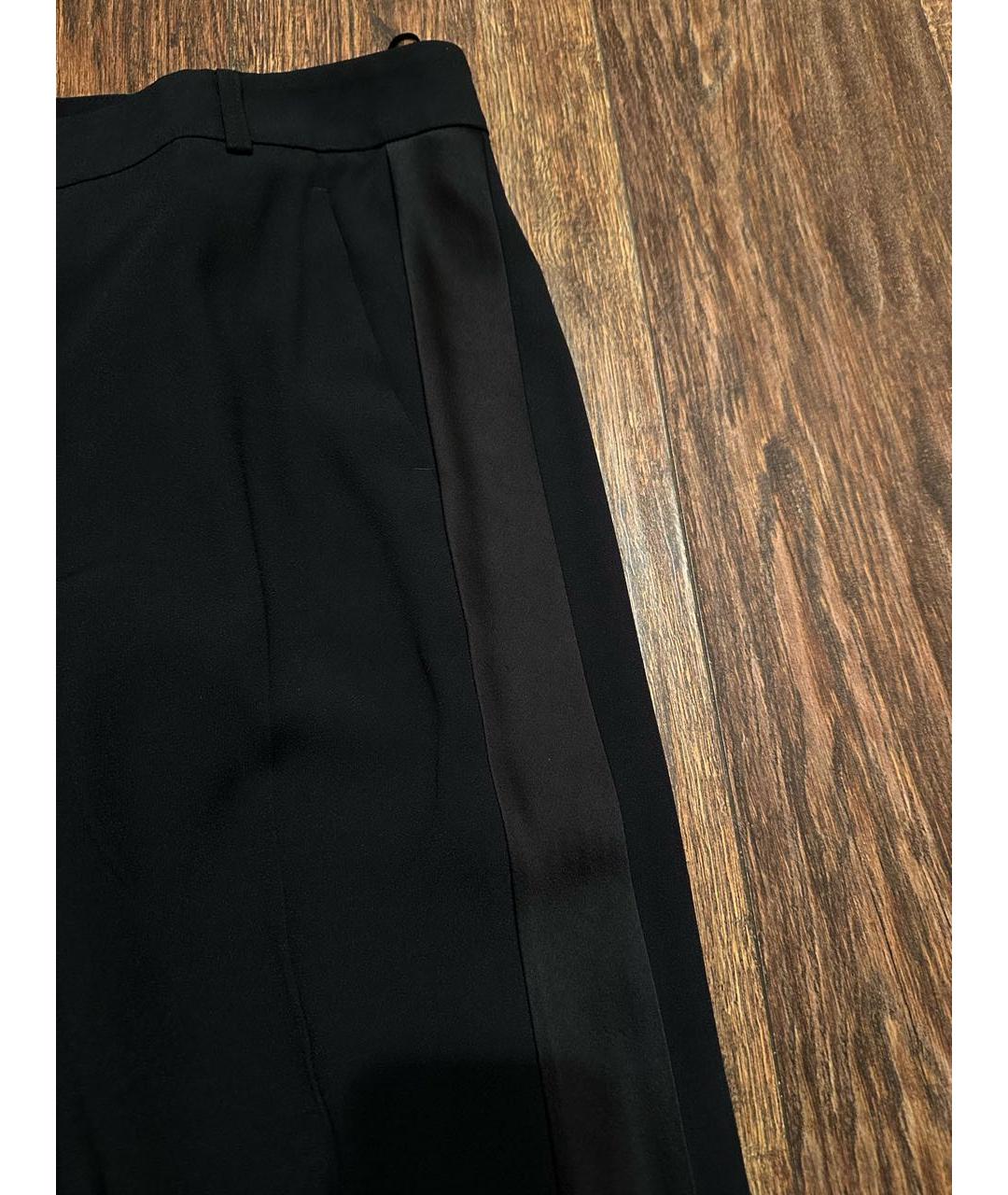 NO. 21 Черные ацетатные прямые брюки, фото 4