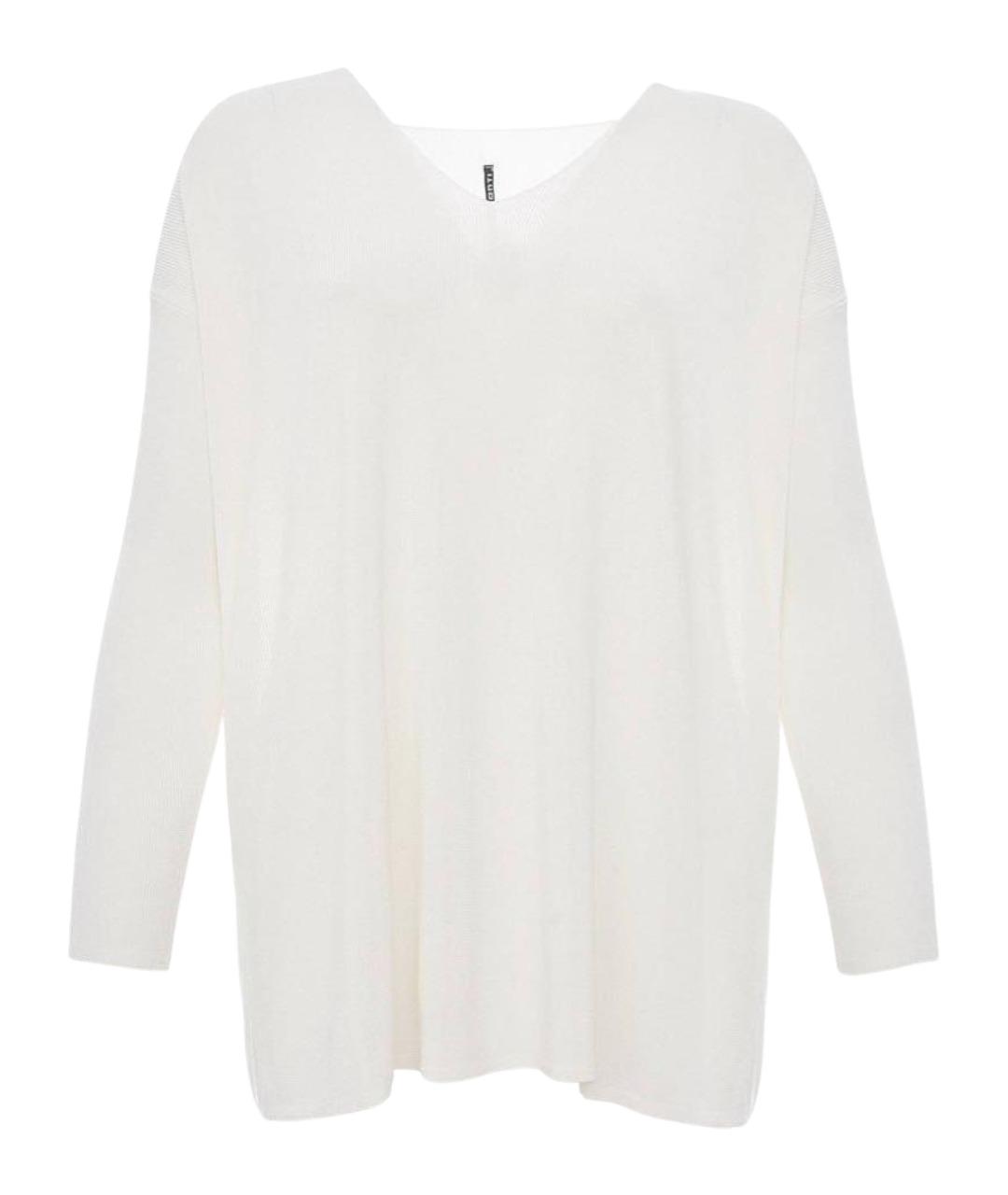 LIVIANA CONTI Белый вискозный джемпер / свитер, фото 1