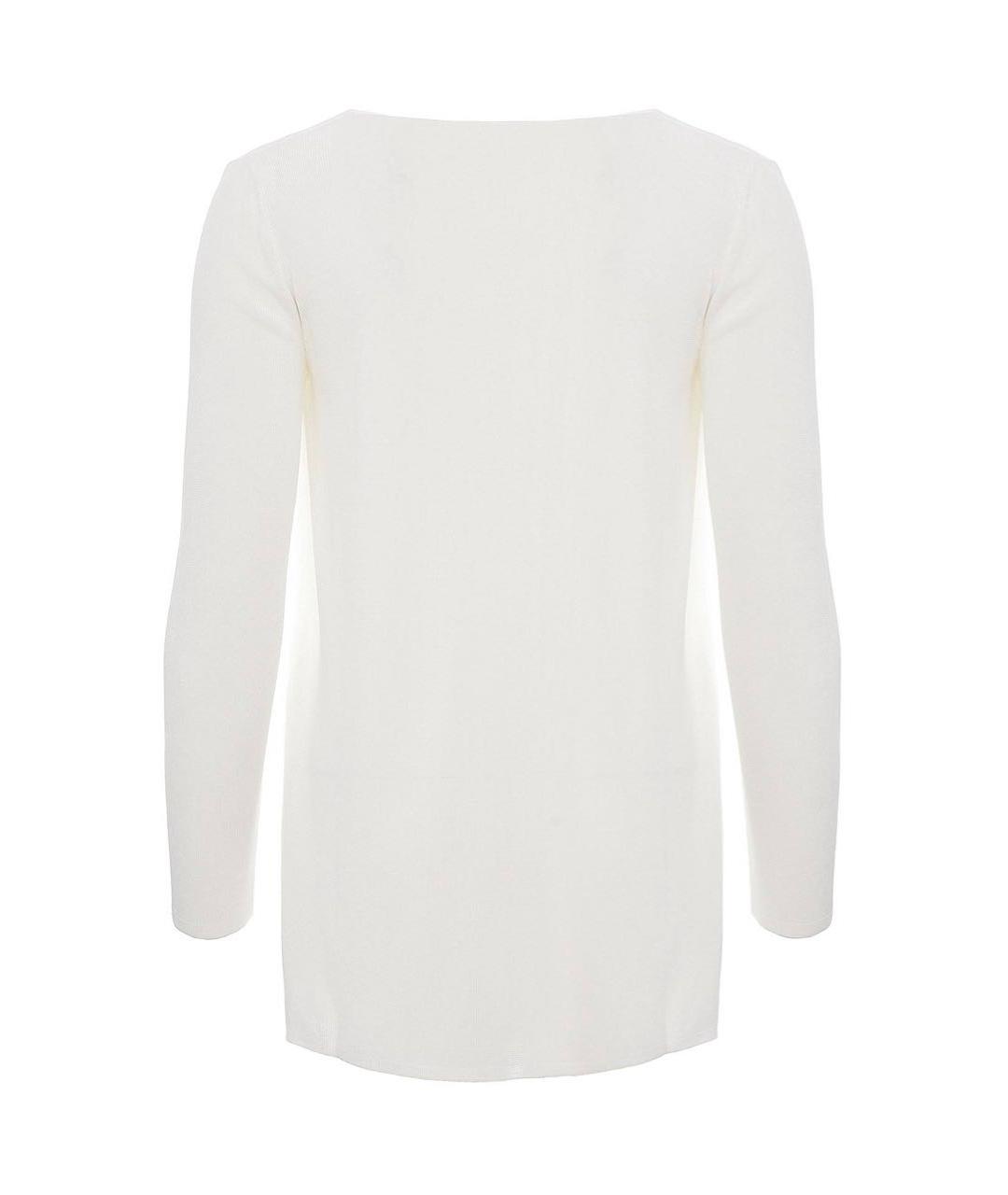 LIVIANA CONTI Белый вискозный джемпер / свитер, фото 2