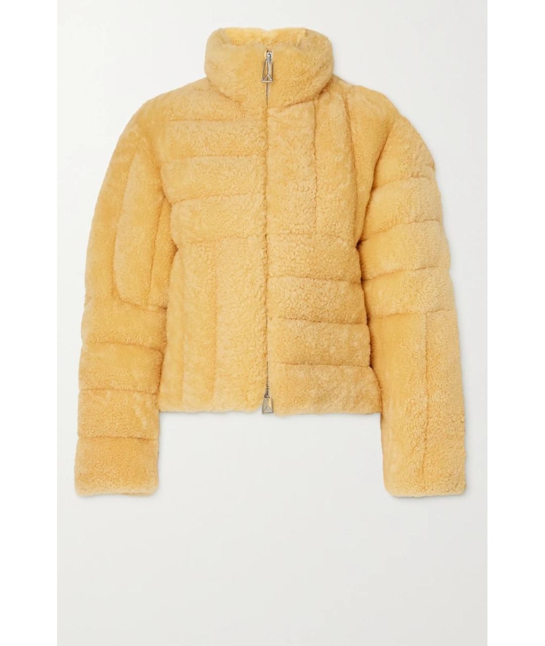 BOTTEGA VENETA Бежевая меховая дубленка, фото 7