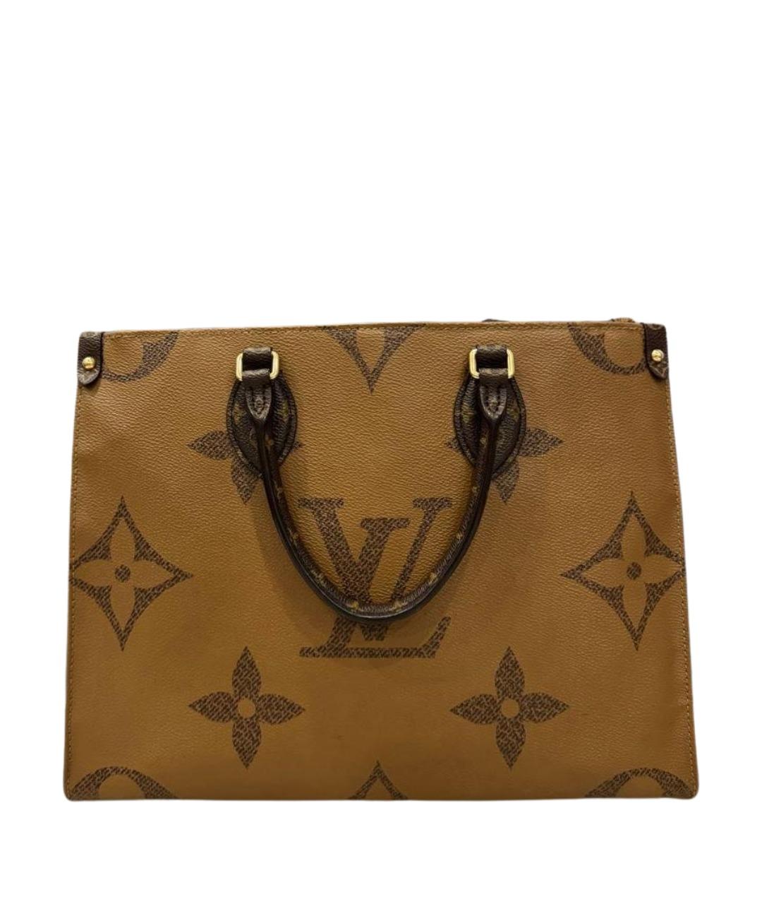 LOUIS VUITTON Коричневая сумка с короткими ручками, фото 1