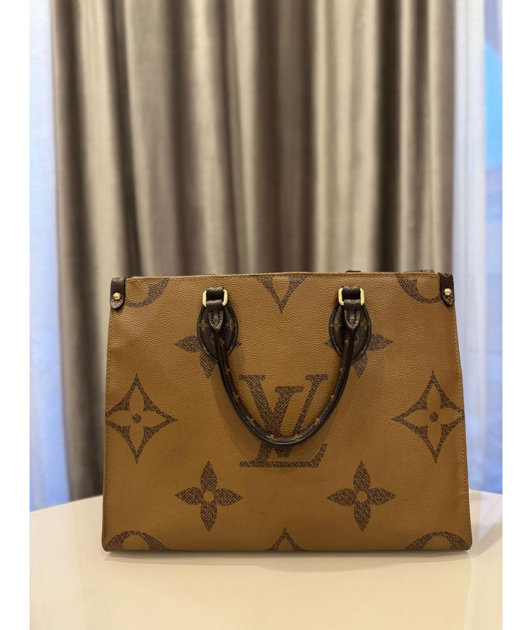 LOUIS VUITTON Коричневая сумка с короткими ручками, фото 9