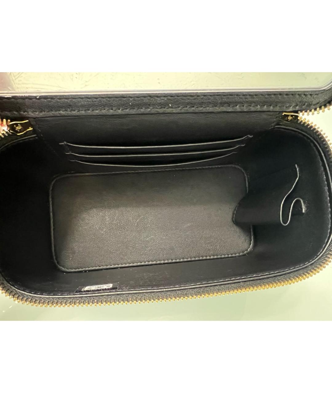 CHANEL Черная кожаная сумка через плечо, фото 5