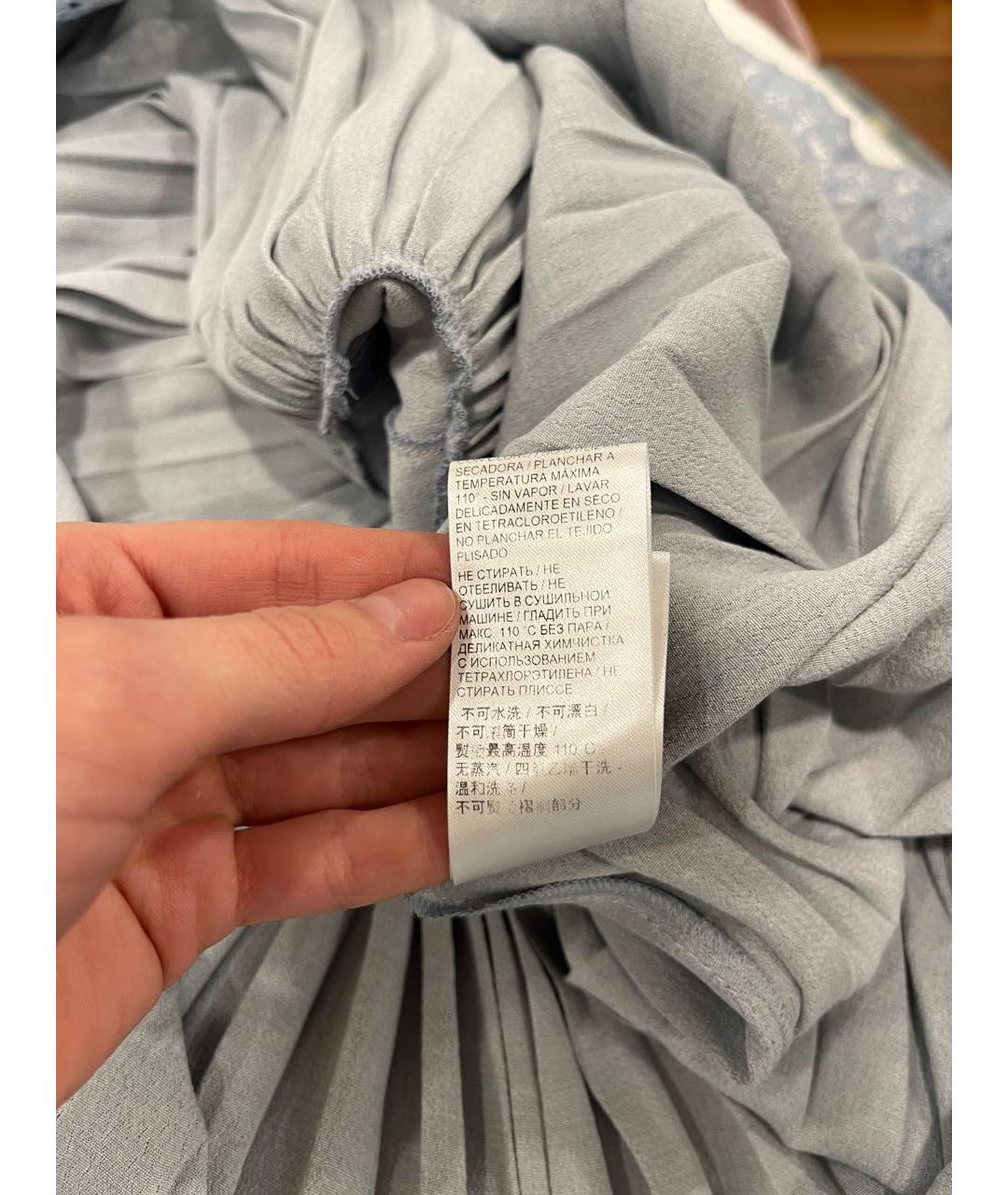 ERMANNO SCERVINO Голубой вискозный сарафан, фото 7