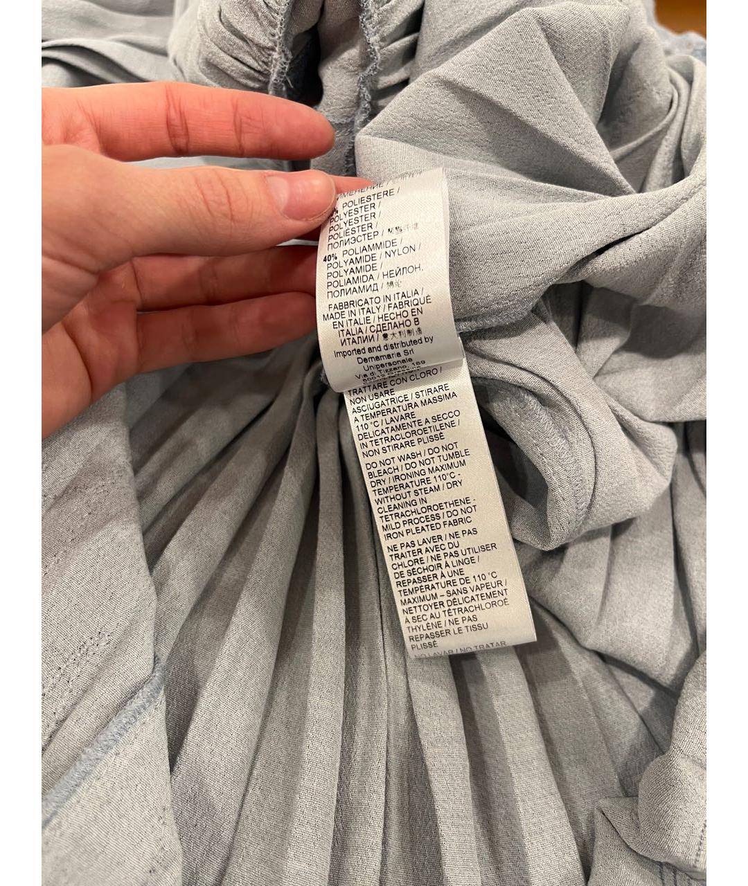 ERMANNO SCERVINO Голубой вискозный сарафан, фото 6