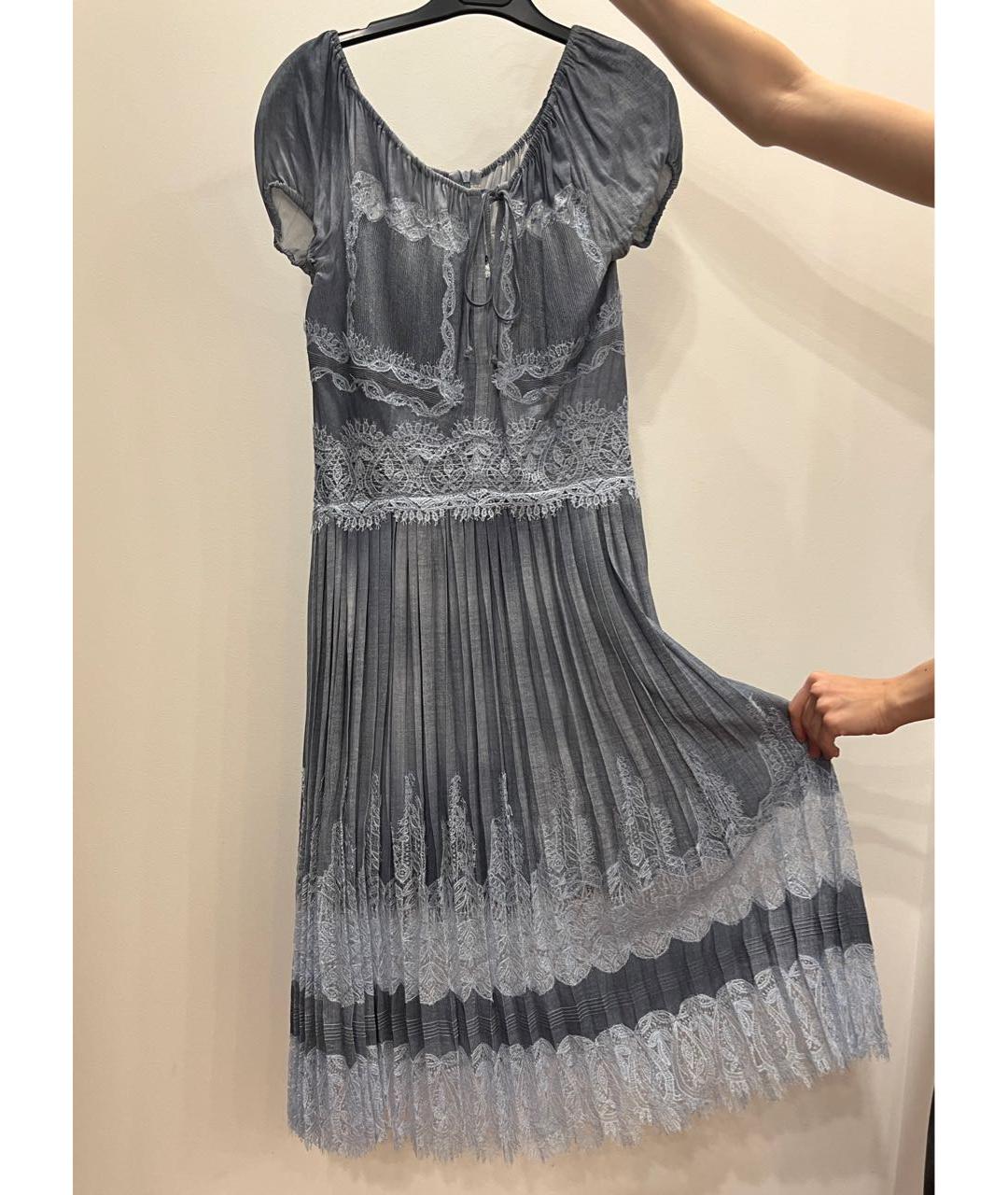 ERMANNO SCERVINO Голубой вискозный сарафан, фото 2