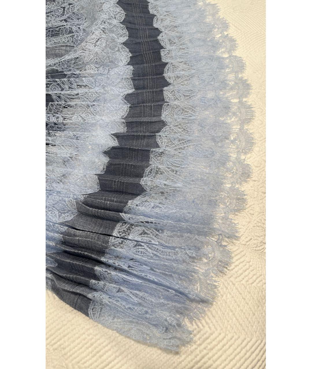 ERMANNO SCERVINO Голубой вискозный сарафан, фото 3