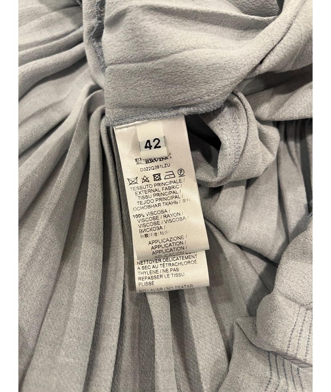 ERMANNO SCERVINO Голубой вискозный сарафан, фото 5