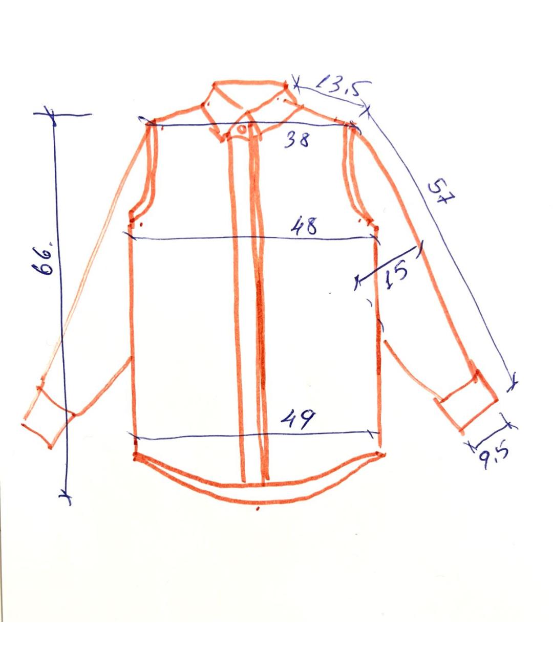 BRUNELLO CUCINELLI Белая хлопко-эластановая рубашка, фото 8