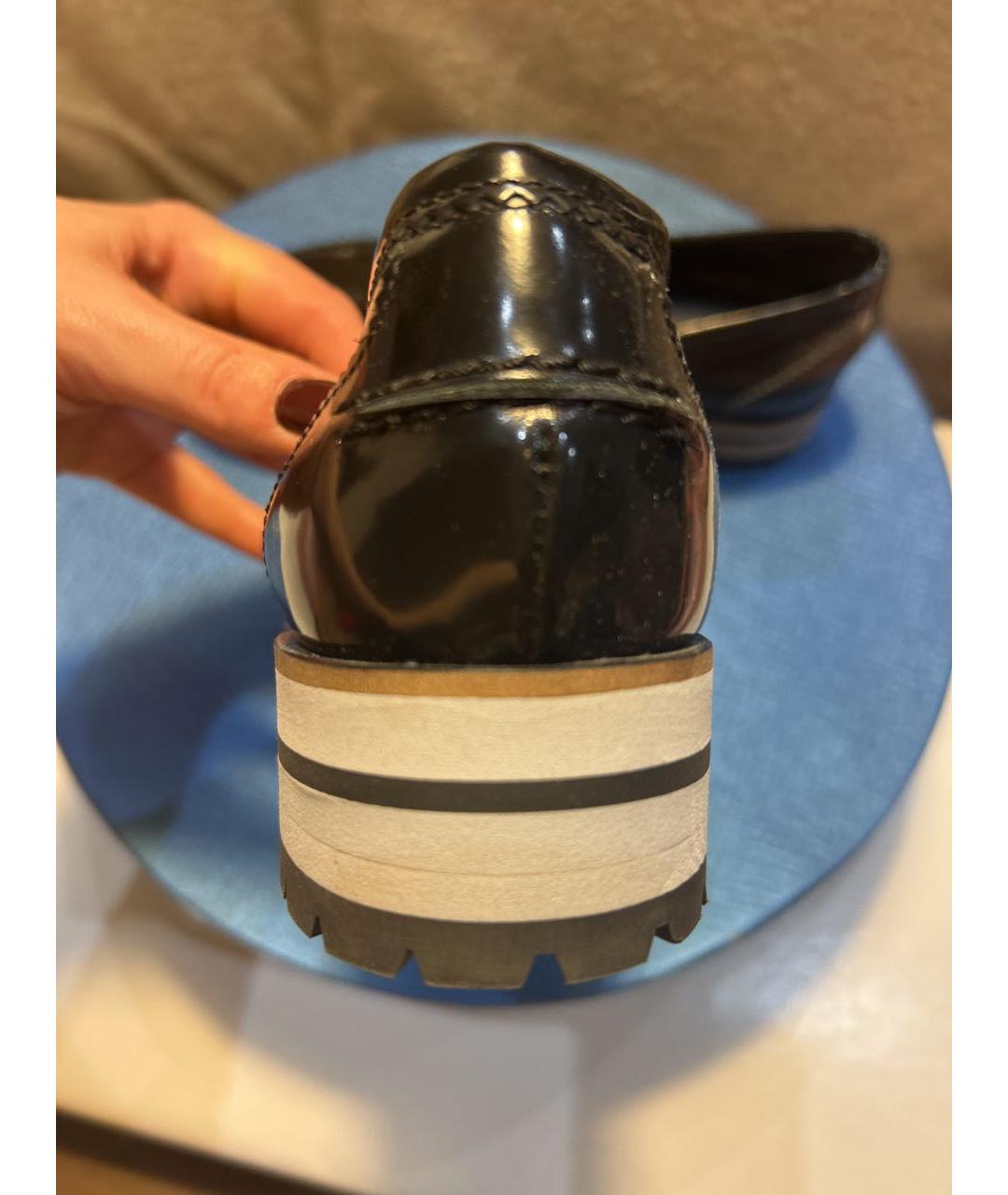 POLLINI Черные кожаные лоферы, фото 4