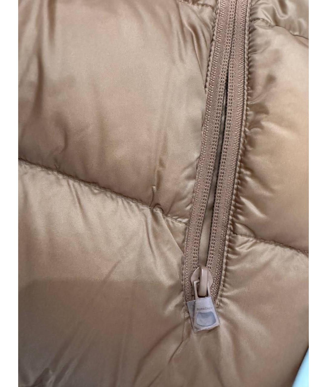 BURBERRY Коричневая полиэстеровая куртка, фото 5