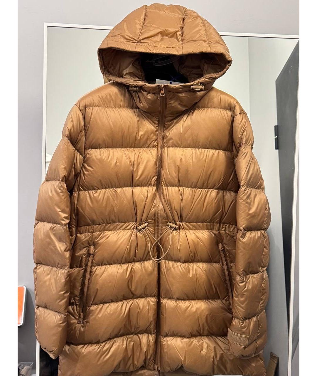 BURBERRY Коричневая полиэстеровая куртка, фото 9