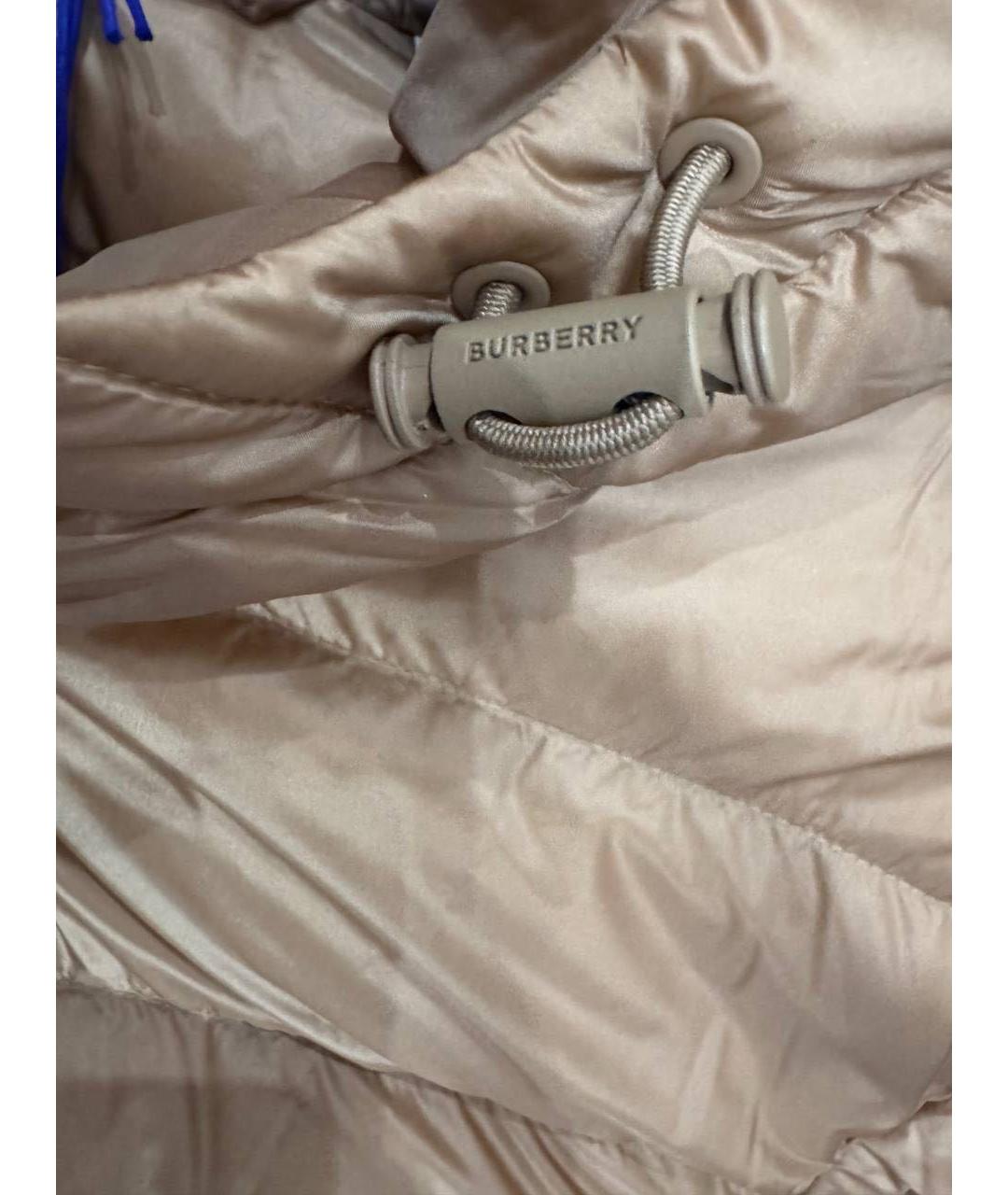 BURBERRY Коричневая полиэстеровая куртка, фото 8