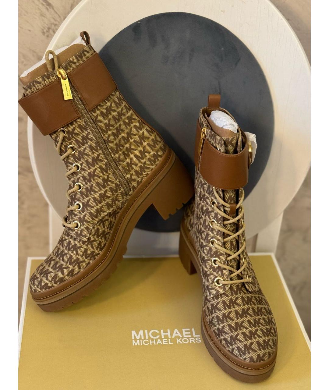 MICHAEL KORS Бежевые ботинки, фото 3