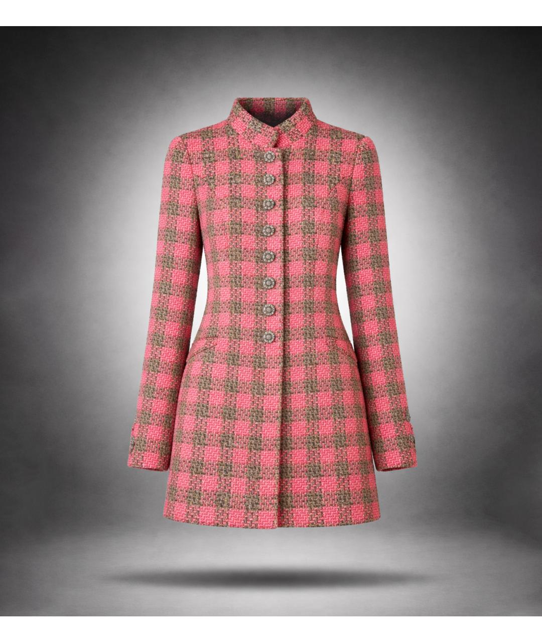 CHANEL Розовый твидовый жакет/пиджак, фото 6