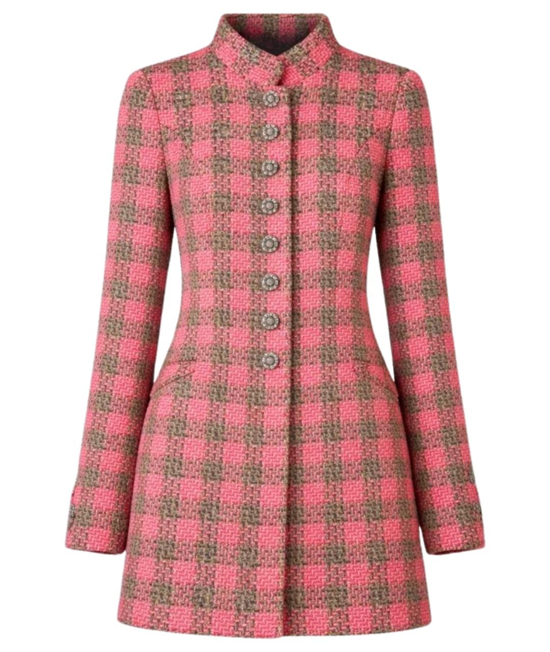 CHANEL Розовый твидовый жакет/пиджак, фото 1