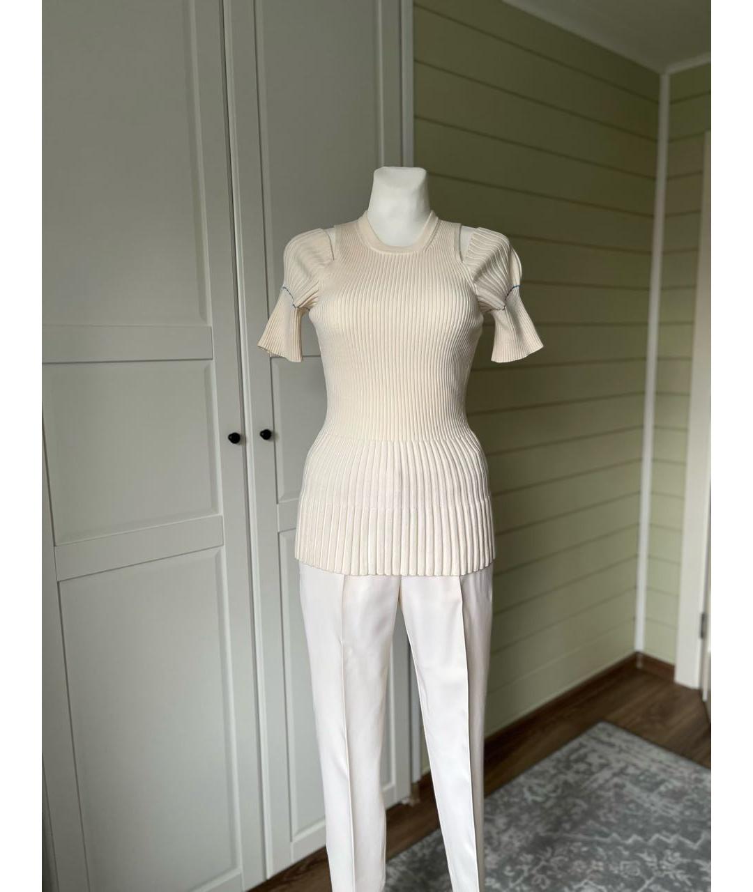 VICTORIA BECKHAM Бежевая шерстяная водолазка, фото 9