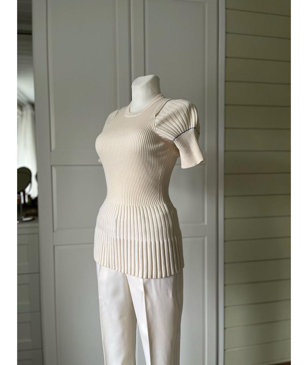 VICTORIA BECKHAM Бежевая шерстяная водолазка, фото 2