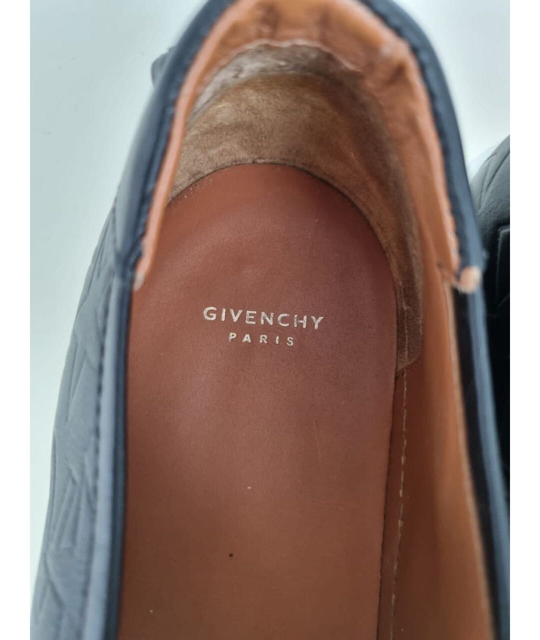 GIVENCHY Черные кожаные слипоны, фото 8