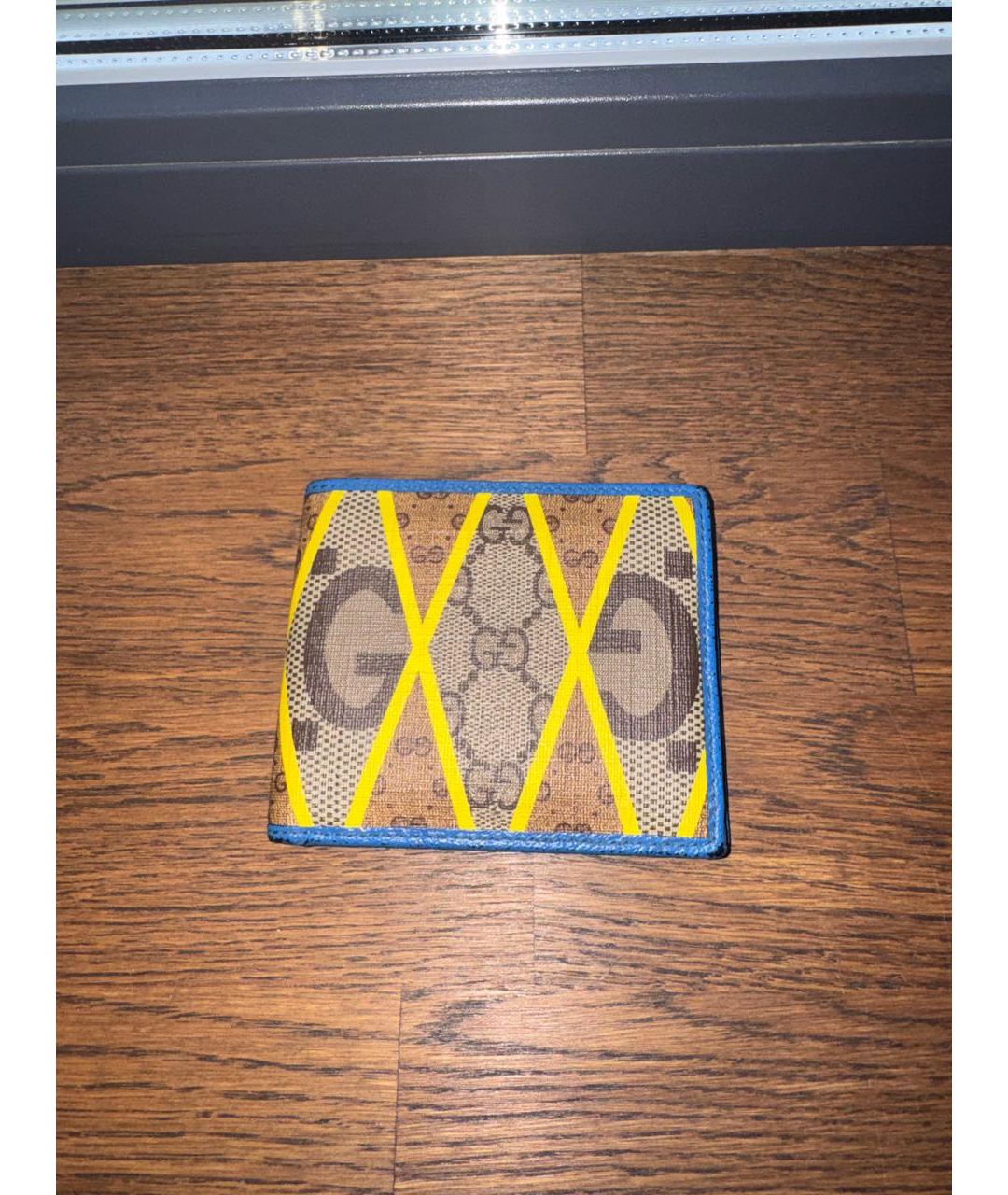 GUCCI Синий кожаный кошелек, фото 6