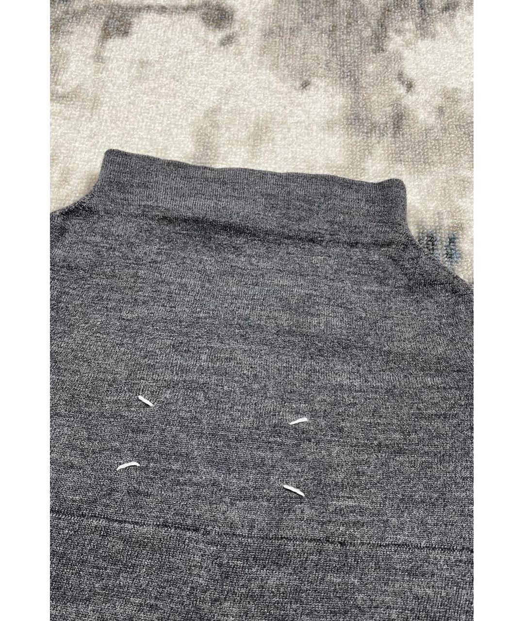 MAISON MARGIELA Серый шерстяной джемпер / свитер, фото 2