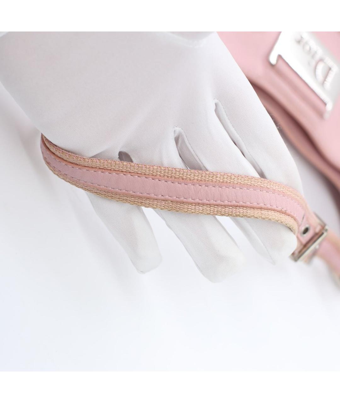 CHRISTIAN DIOR Коричневая жаккардовая сумка через плечо, фото 8