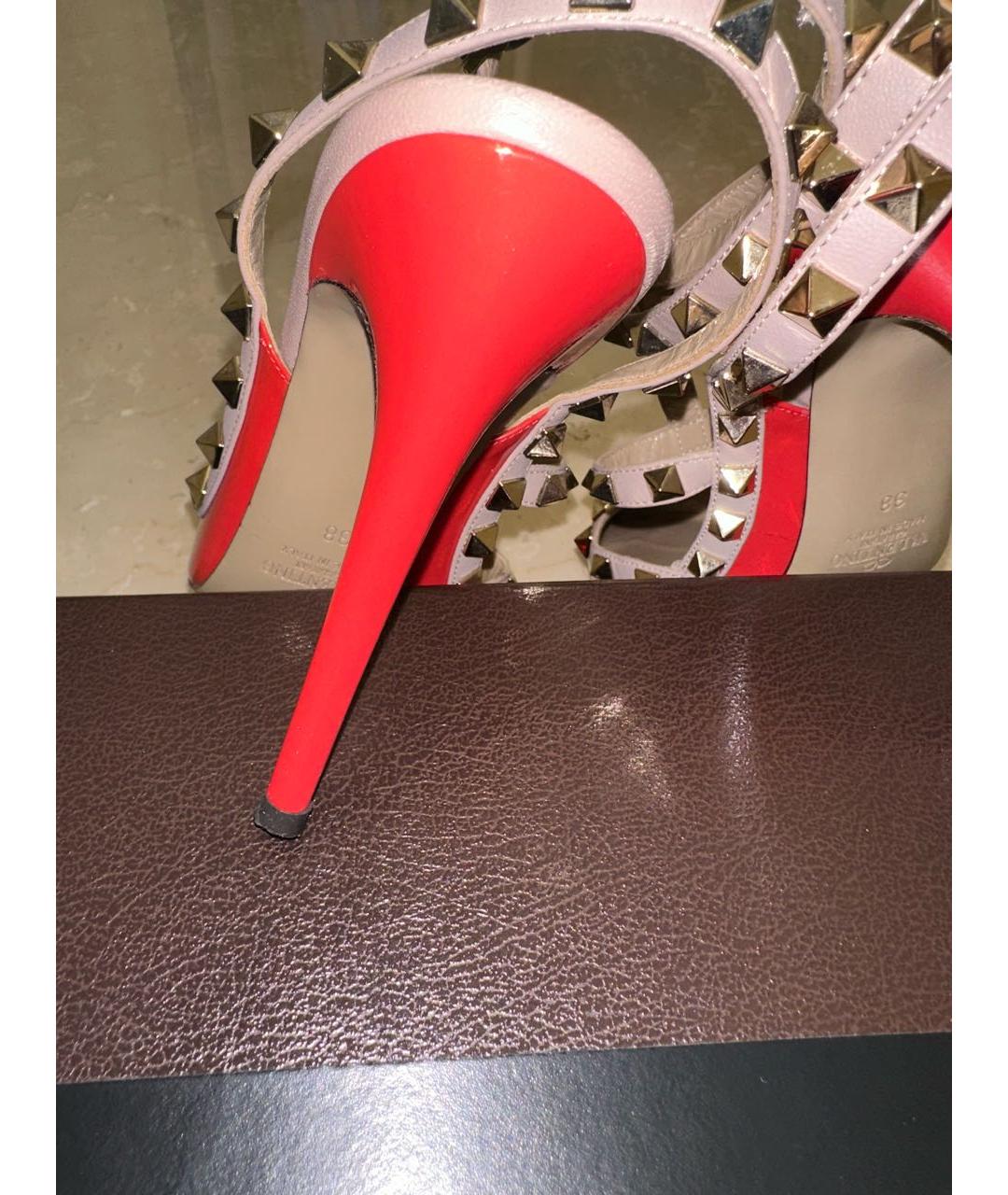 VALENTINO Красные кожаные туфли, фото 6