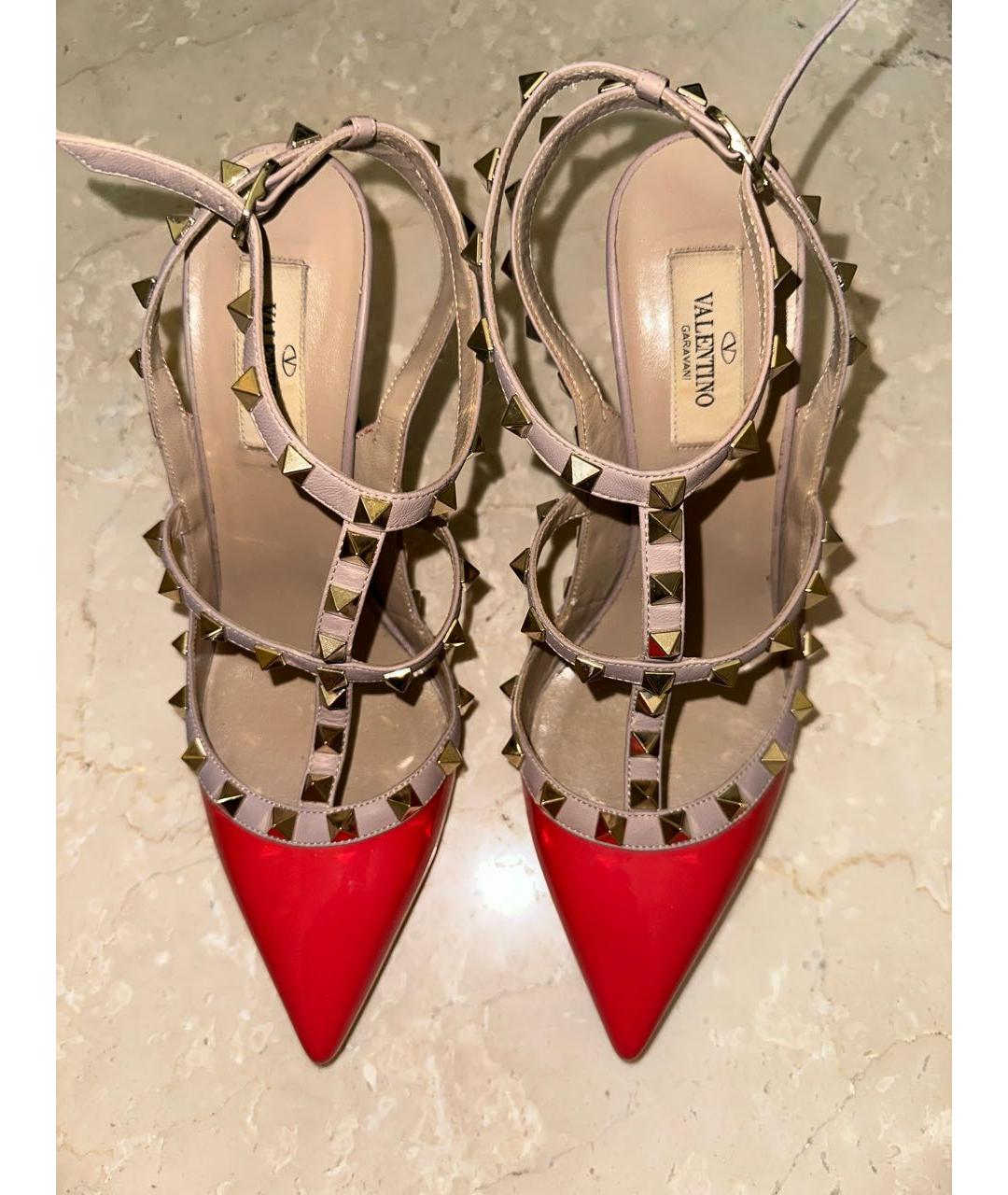 VALENTINO Красные кожаные туфли, фото 2