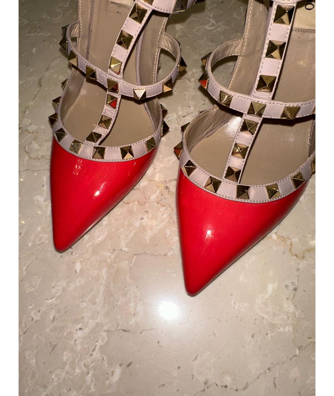 VALENTINO Красные кожаные туфли, фото 3