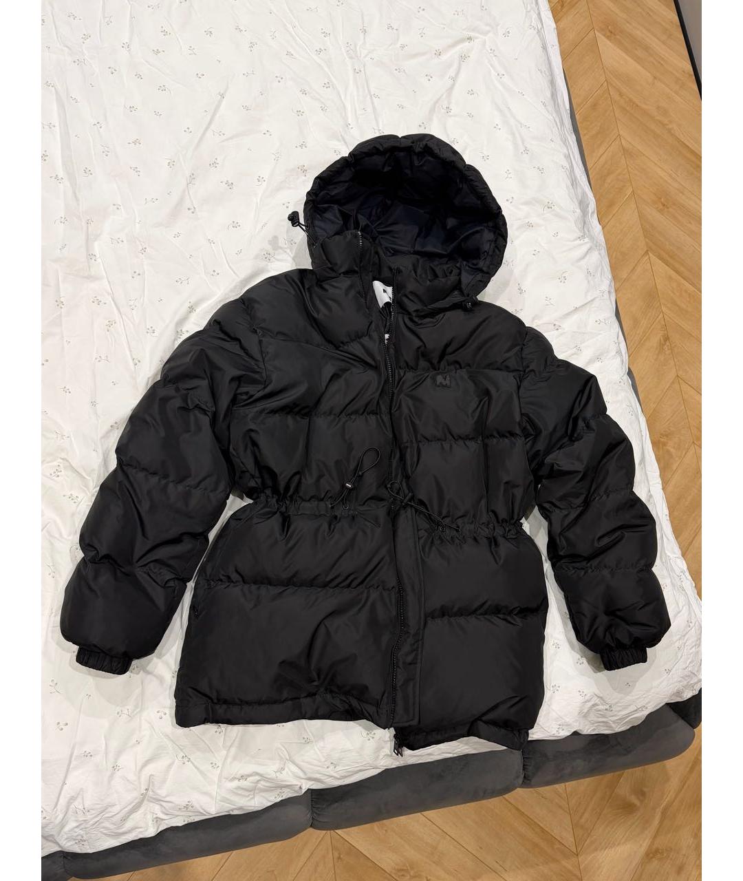MSGM Черный полиэстеровый пуховик, фото 9