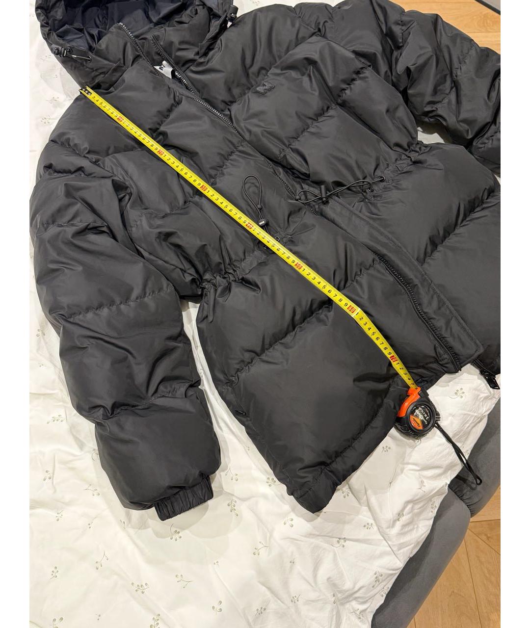 MSGM Черный полиэстеровый пуховик, фото 6