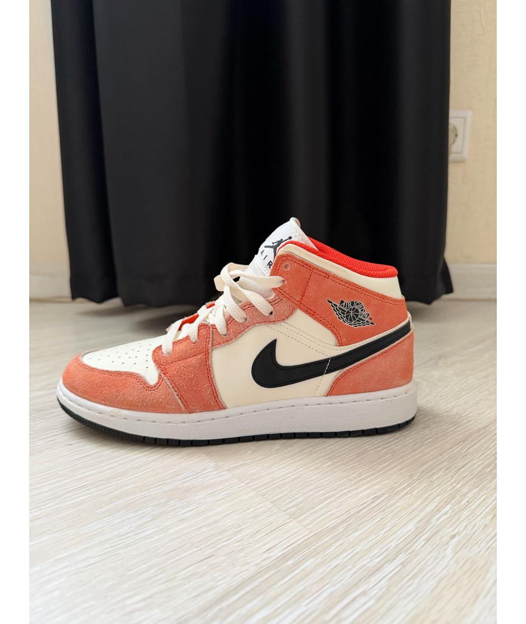 JORDAN Оранжевое кеды, фото 9