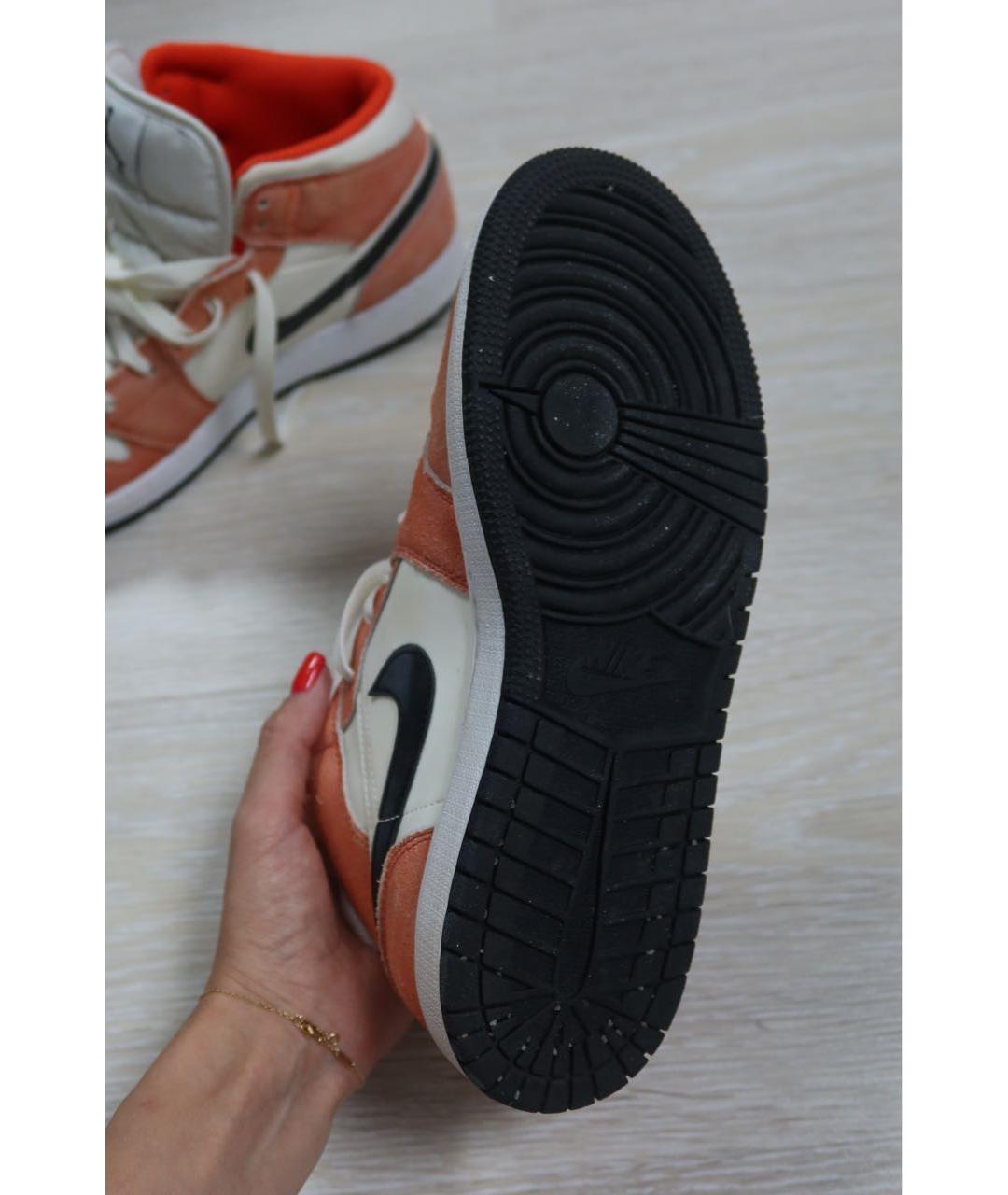 JORDAN Оранжевое кеды, фото 8