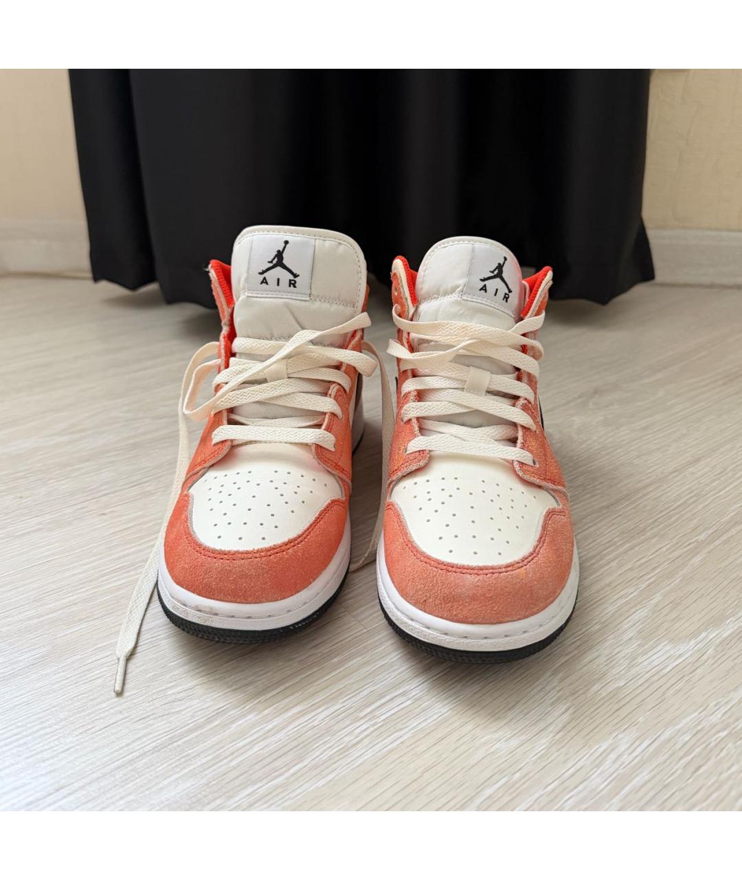 JORDAN Оранжевое кеды, фото 2