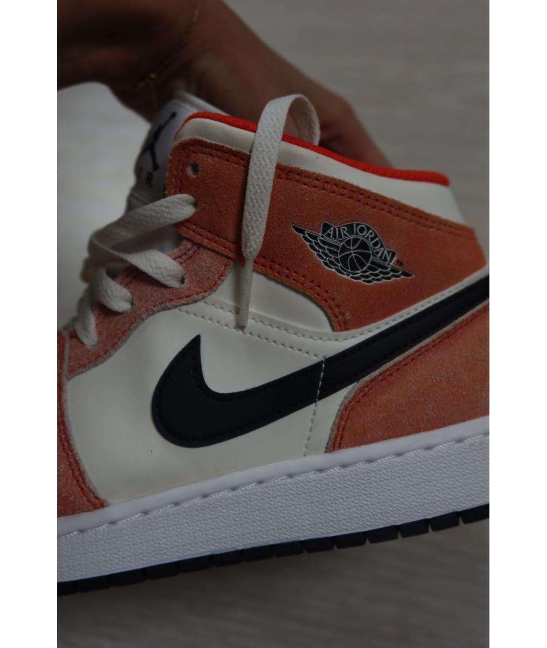 JORDAN Оранжевое кеды, фото 7