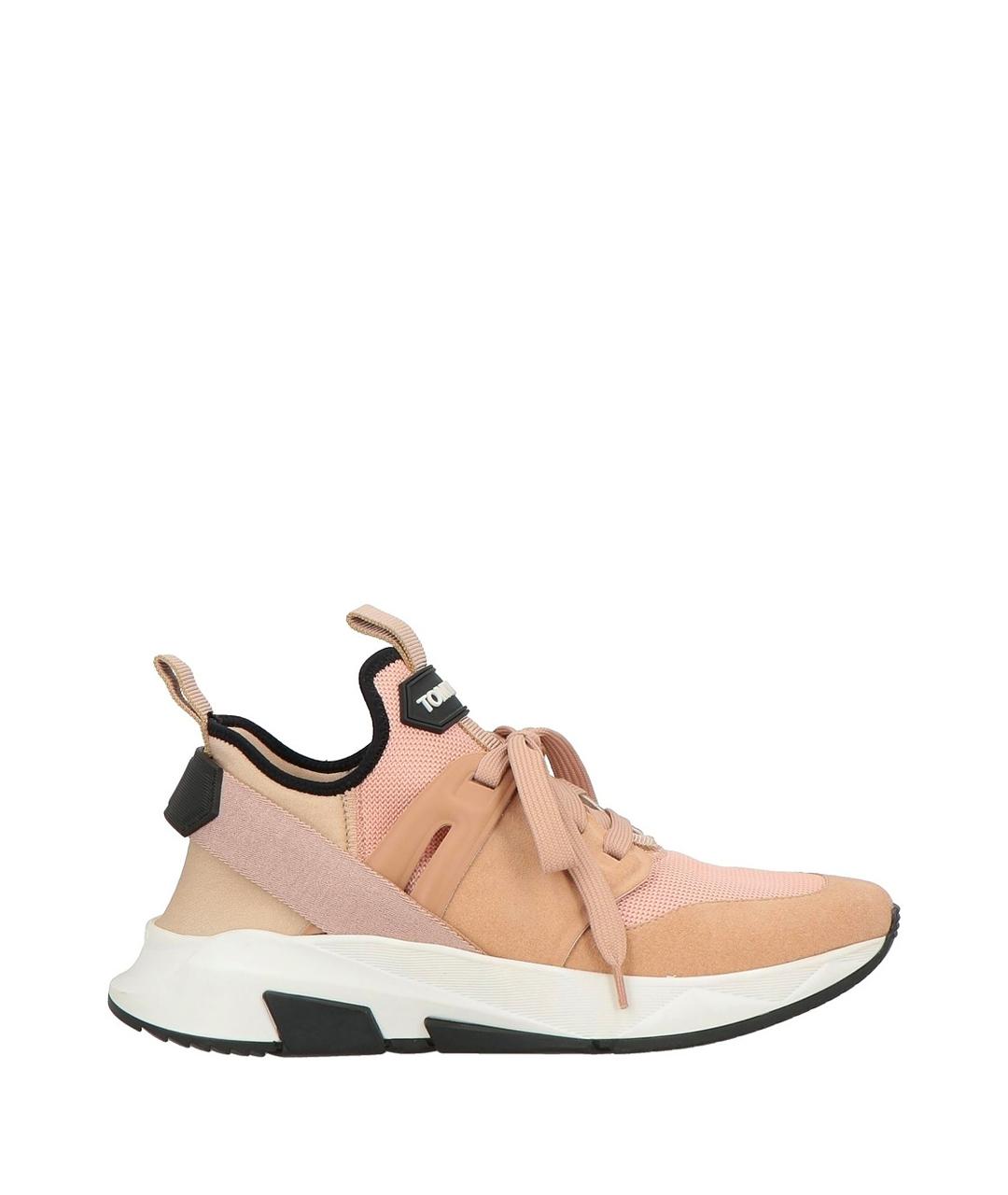 TOM FORD Розовые текстильные кроссовки, фото 1