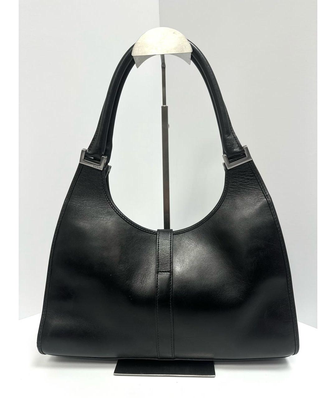 GUCCI Черная кожаная сумка через плечо, фото 3