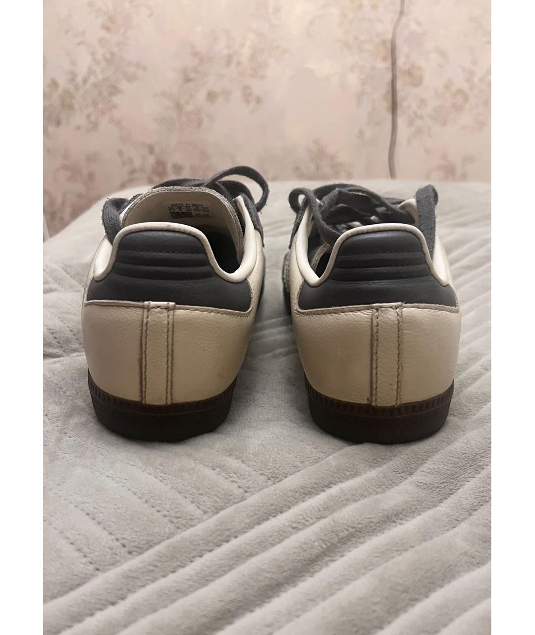 ADIDAS Серые кожаные кеды, фото 4