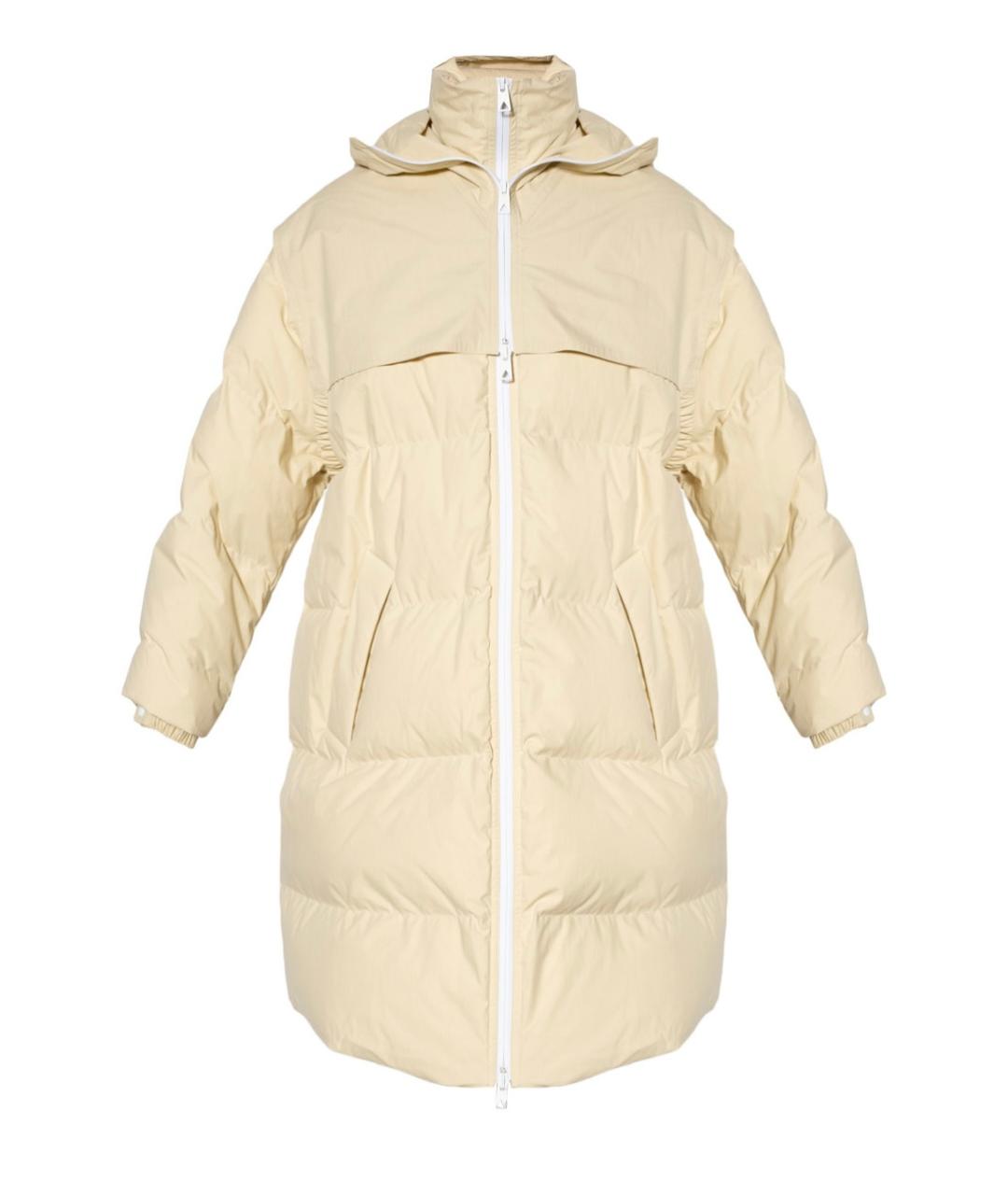 BOTTEGA VENETA Бежевый хлопковый пуховик, фото 8