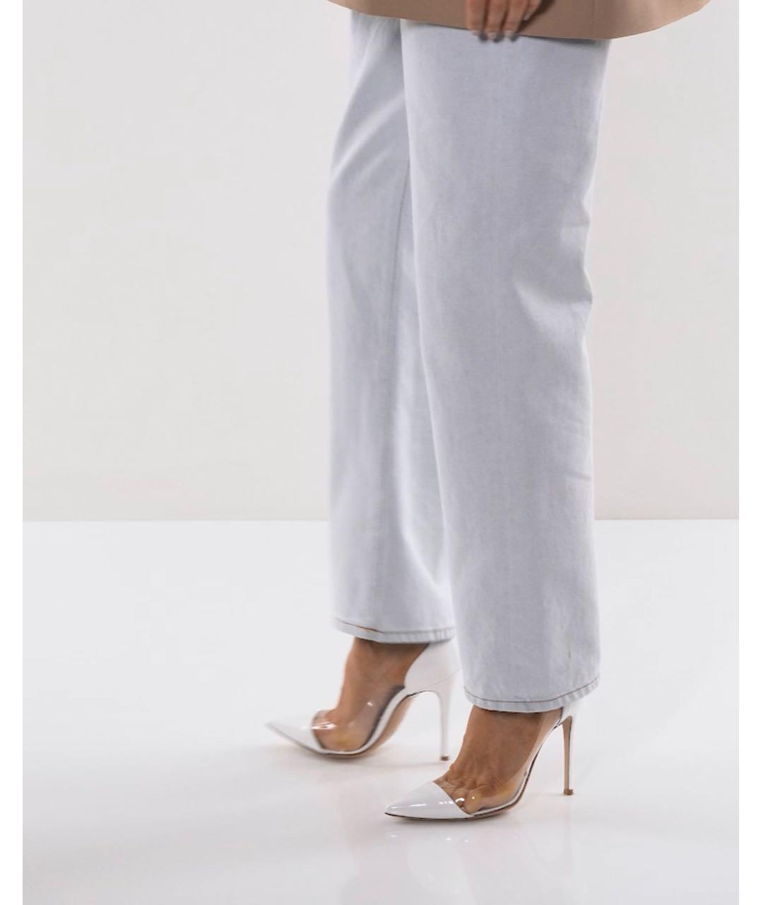 GIANVITO ROSSI Белые кожаные туфли, фото 6