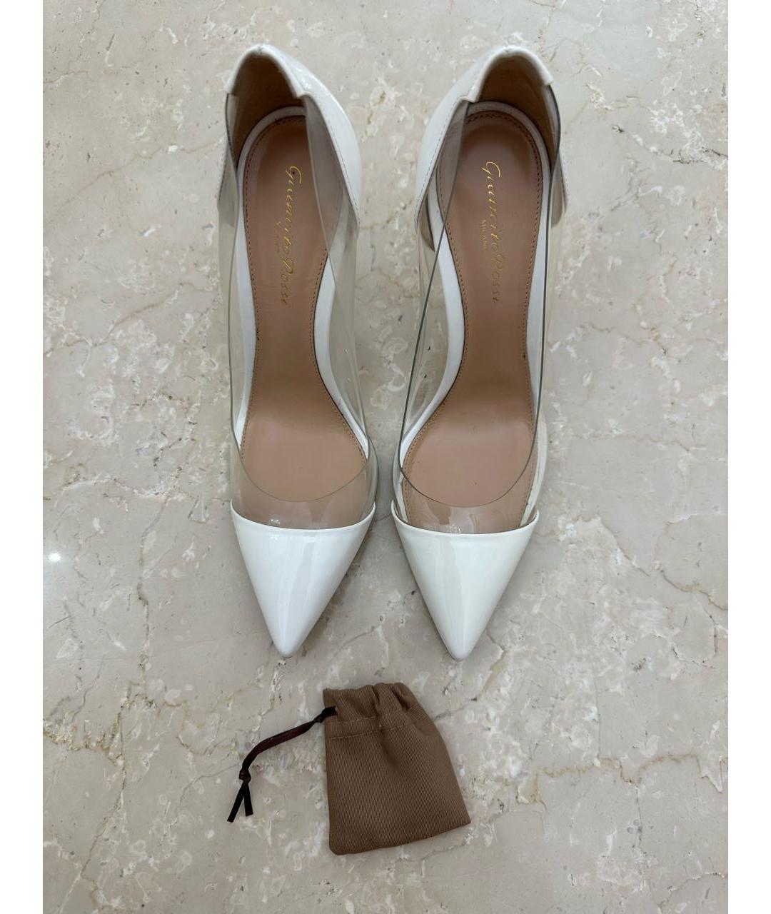 GIANVITO ROSSI Белые кожаные туфли, фото 2