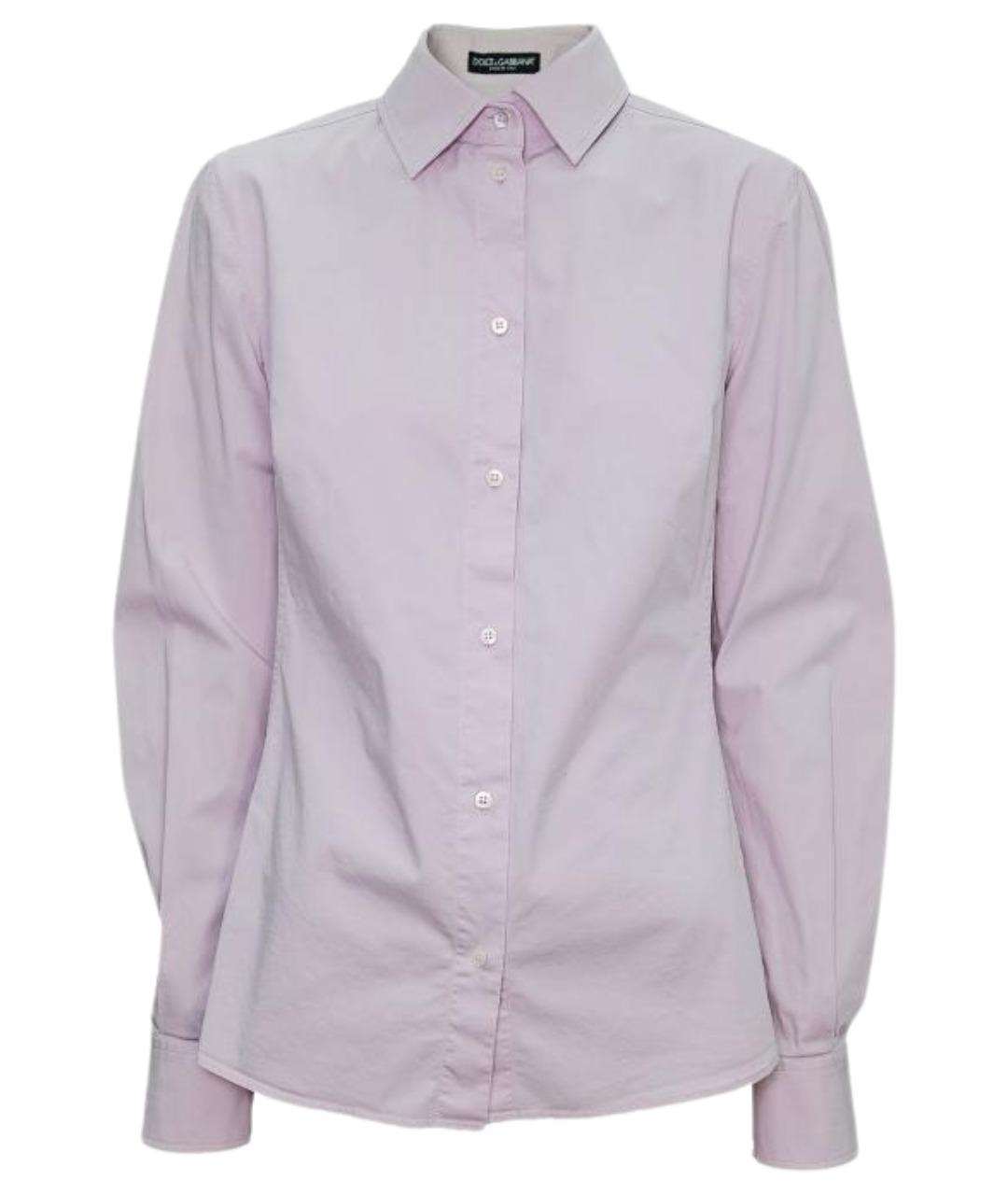 DOLCE&GABBANA Розовая хлопковая рубашка, фото 1