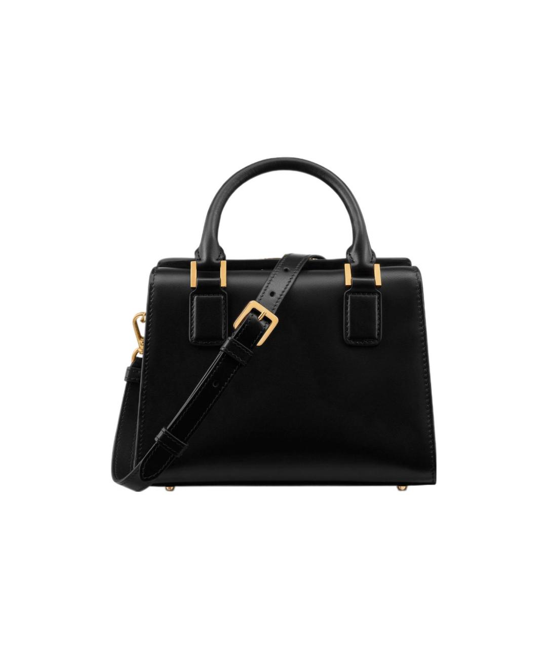 CHRISTIAN DIOR Черная кожаная сумка через плечо, фото 1