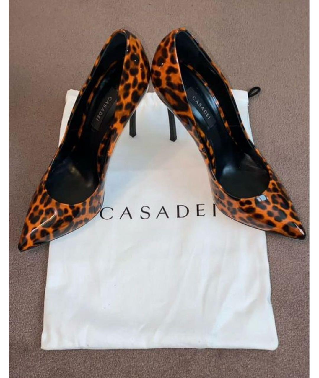 CASADEI Мульти туфли из лакированной кожи, фото 7