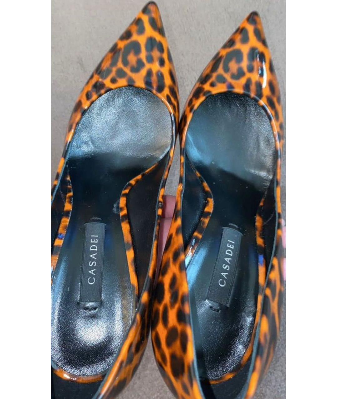 CASADEI Мульти туфли из лакированной кожи, фото 3