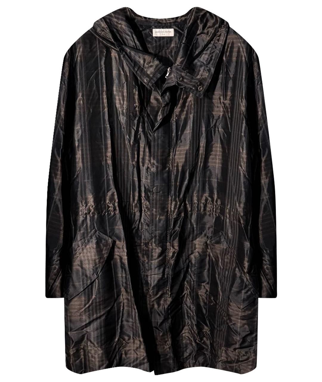 DRIES VAN NOTEN Коричневый полиэстеровый тренч / плащ, фото 1